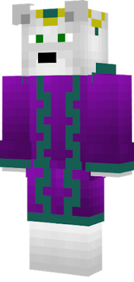 An ursa of the arctic verity in a purple and green robe.