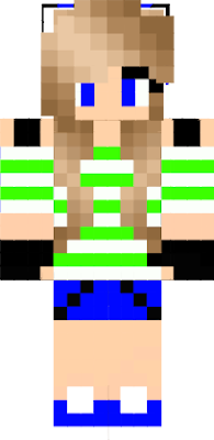 Hi! My name in Minecraft Myletgamers. My skin's name Crepper girl. I like the skin very much.
