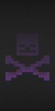 this is a purple wither with black backround
