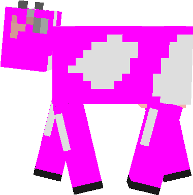 This texture makes the cow look like a Milka`s Cow, and it will also change the buket of milk to a buket of chocolate milk.