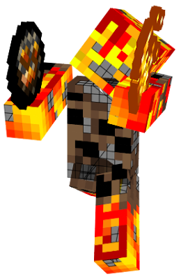He is a zombie of another dimension. The nether.Tipo the Drowned is that he is the Burned