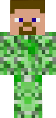 It's a Creeper, and it's wearing a Steve mask.