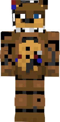 Skin de Broken Freddy Fazbear para minijuegos en el mapa 