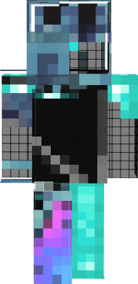 A combination of Diamond Armor and Ender Dragon and Ender Dragon skin
