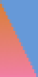 this banner looks like the pink and orange is the morning and the blue the night.