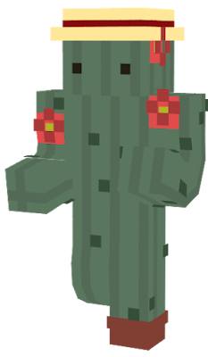 a simple cactus man
