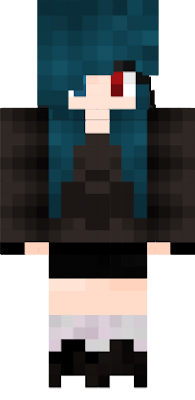 Cute red and blue eyes and a jumper (cause emo) shy and cute ^-^ to have as a skin! -Scraffy120