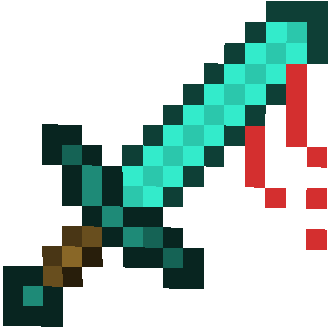 L'épée de diamant dans Minecraft avec Tête à modeler