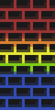 Rainbow Behind Bricks