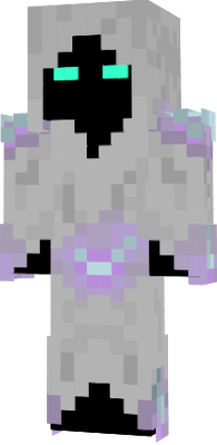Skin based on the hooded version of the spectre armor from Terraria.