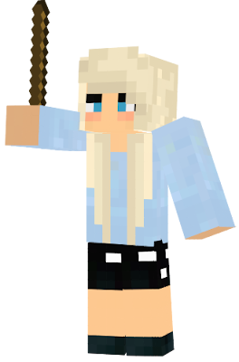 Sabrina decides to use a wand in mine craft now that she has been invited by Ron Weasly to the Hogwarts server he made.