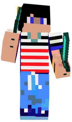 he is a skin that i made.It is the first skin I made.