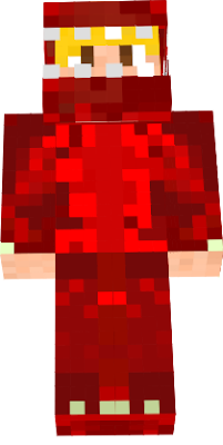 A blonde haired boy in a red dino onesie