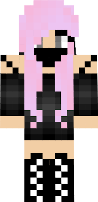 pink hair bandit clothing onyx eyes