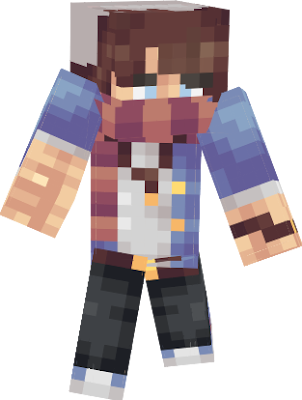 A removable shirt version of hipster guy where you can reveal his six pack abs, the original version on minecraftskins.net by XyaMorph