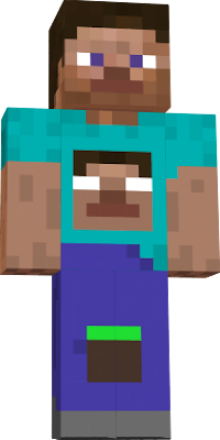 steve has herobrine and notchs heaD into his body