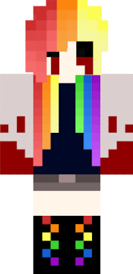 Rainbow Dash from the popular creepypasta Rainbow Factory and its sequel Pegasus Device! This skin was made by the minecraft player VivianDoesMC because of a request. Enjoy!