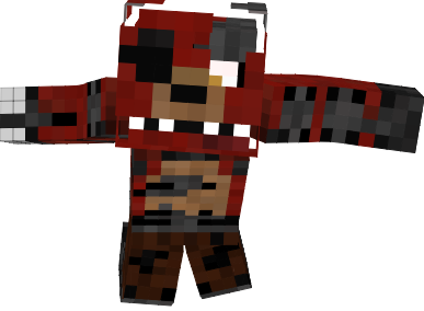 Withered Foxy (FNAF 2) Minecraft Skin