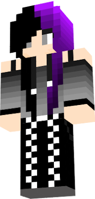 purple hair goth girl