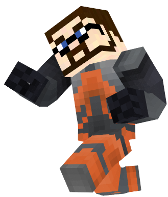 a half life in the minecraft game enjoy the skin