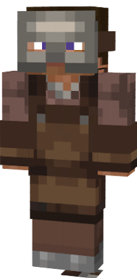Armourer steve. He is steve but he is wearing an Armourer villager outfit.