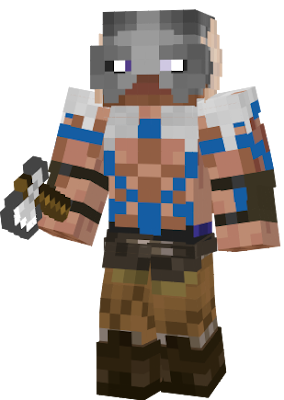 Steve as a viking.