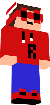 A Redstone characther that has xmas skin on him.