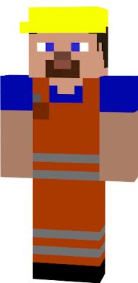 Simple Steve with constuction clothes