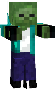 Drip fit zombie (with abs) Minecraft Mob Skin