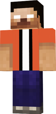 This is skin made by combining steve, herobrine and a jacket made by me. You can use this skin in your games. If you are using this skin in your youtube channel/sharing it wil others you will have to credit me.
