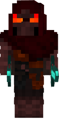 Legendary skin.weak points back face, this nether boss is inpossible to defeat because he has armor very resistant to sword to defeat him in a fight you have to throw a water potion on his back face !