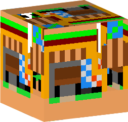 i know you probably think i should have done this on the furnace instead of the hatchery,but i think this turned out better! replaces cyan wool,now have your own mini kiosk! other mini-buildings soon to make you really feel like your playing JPOG and placing buildings for a park!