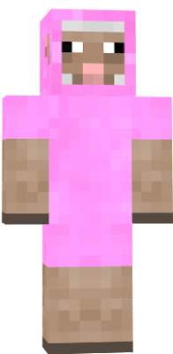 Oveja de color rosa humanoide alv