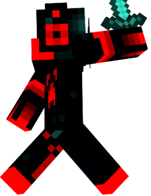 is red because of the lava and has a aspect of creeper