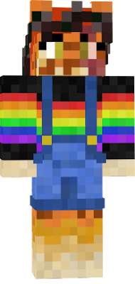 pride flag shirt with overalls