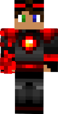 A boy who felt into molten redstone. He's now able to unleash the power of redstone into a flaming fist