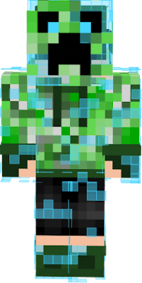 My Charged Creeper Human Oc with mask on.
