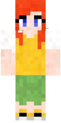 This is a minecraft skin of Linda Flynn mother of Phineas,Ferb,and Candace Flynn from Phineas and Ferb