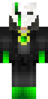 This is the emerald edition of the once-popular scar-face skin, created by, yours truly. © < Not copying me again mate.