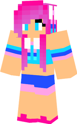 This is Sylveon she is my 2nd creation in my Mincraft Eeveelution skin set