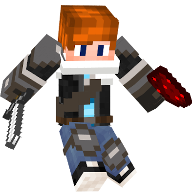 this is my skin but its have cool armor adn a scarf (im good att pvp and redstone and parkour and building)