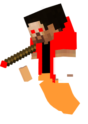its the full version, i fixed anything i missed, all that stuff, in this picture you can se him with his kill rod, very powerfull wepon used to one tap any type of entity in minecraft from a player all the way to the unkillable herobrine TITAN.