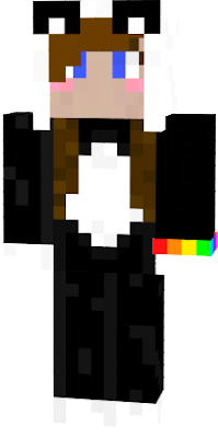 A cute girl who LOVES pandas. My third Minecraft skin.