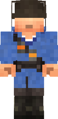 A Soldier from TF2 on the Blu team