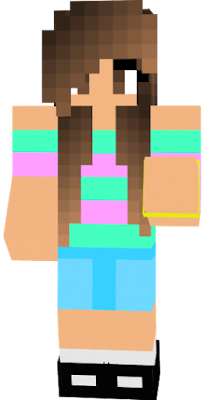 The # Siblings play Minecraft! This is Sophie's default skin