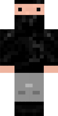 Notch has a mask as a robber.