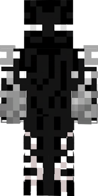 Enderman with white fire on arms and legs