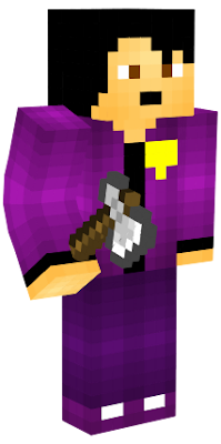 the purple guy from the minecraft animation by EnchantedMob