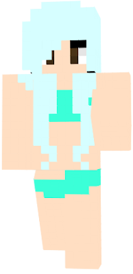 I love my new skin I diyed my hair this kinda couler in real life yay