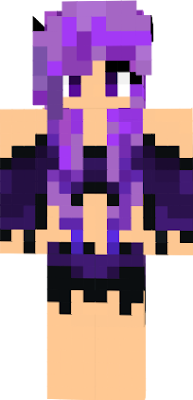 Valkyrie (female) with purple hair and clothing